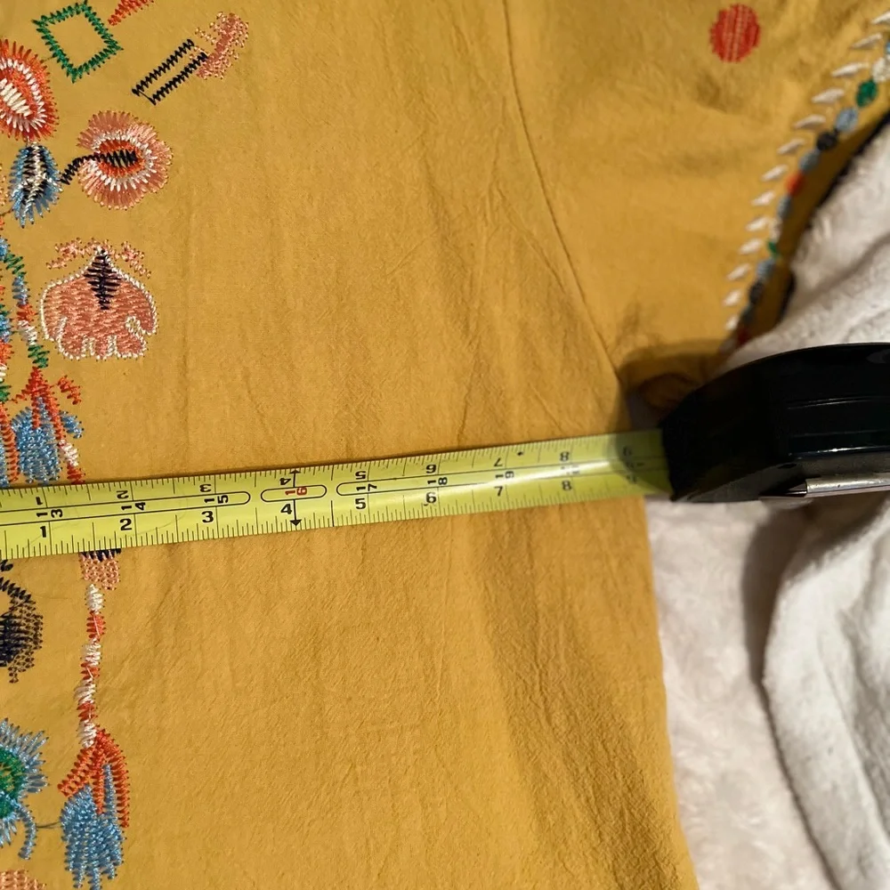 NWOT BOHO “JOHNNY WAS”VIBES SPRING EMBROIDERED BLOUSE - Picture 7 of 10